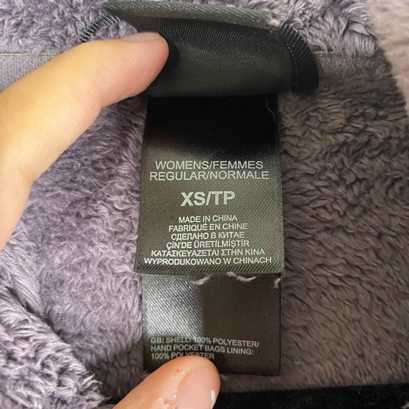 The North Face NF00C782 Deep Purple Fuzzy Osito Full Zip Jacket Women’s XS - Picture 7 of 11